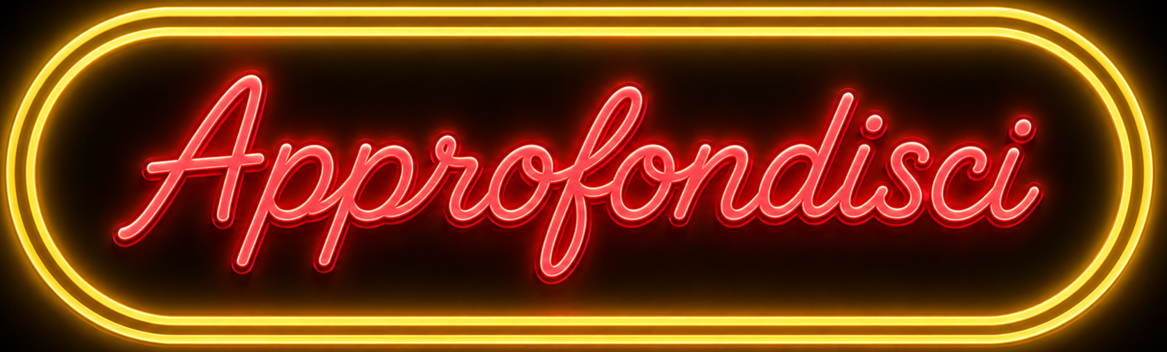 Bottone CTA neon giallo e rosso con scritta “Approfondisci” per accedere alla categoria Mente Gentile di MEG – Merilù Educazione Gentile dedicata a burnout, manipolazione mentale, relazioni tossiche, overthinking e crescita emotiva.